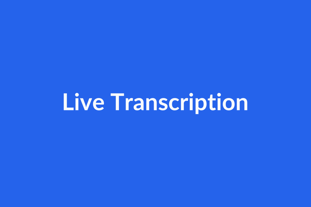 Live transcription preview of voice input session